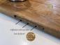 Preview: Backbrett Eiche massiv Rustikal