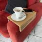 Preview: SOFAABLAGE “Kaffee-Coffee” BUCHE MASSIV-HOLZ,