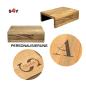 Preview: SOFAABLAGE “Kaffee-Coffee” BUCHE MASSIV-HOLZ, Personalisierung