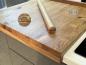 Preview: Teigroller und Halter aus Eichenholz