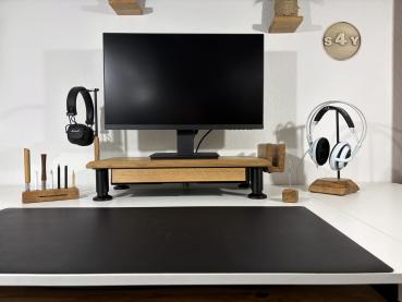 Monitorerhöhung Bildschirmerhöhung Eiche Wildeiche