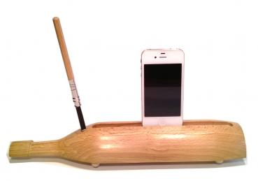 Dockingstation Holz, Apple iPad 2 u. iPhone 4, 4s, Ladestation