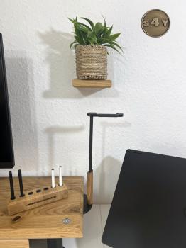 Eiche Ständer S-10 für Amazon Echo Dot 4. Generation