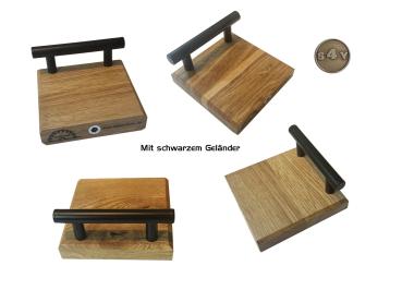 Schwebendes kleines Regal aus Eiche-Rustikal