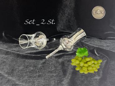 Preview: Grappaglas ohne Fuß zum Einstecken in Sand oder Halterungen