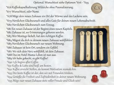 Wildeiche Kaffeekapselhalterung für Kaffeekapseln