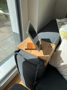 Preview: SOFAABLAGE “Kaffee-Coffee” BUCHE MASSIV-HOLZ, Personalisierung