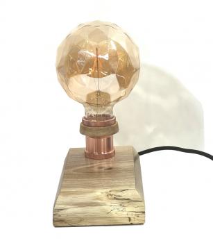 EDISON LAMPE AUS MASSIVEN WALLNUSS-HOLZ