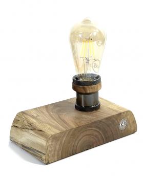 EDISON LAMPE AUS MASSIVEN WALLNUSS-HOLZ