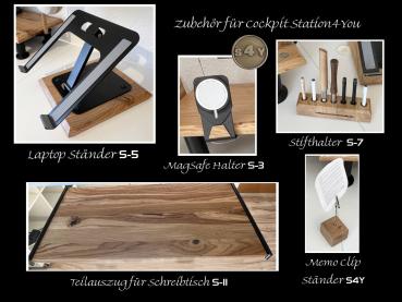 Monitorerhöhung Bildschirmerhöhung Eiche Wildeiche Rustikal