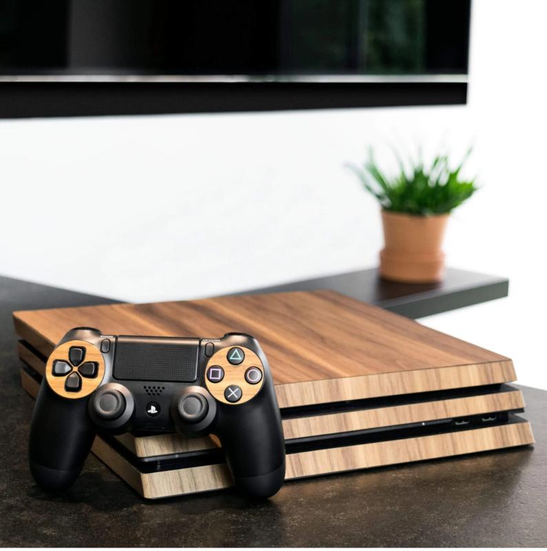 PLAYSTATION 4 PRO, Sony WALNUSS HOLZ COVER