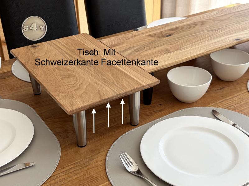 Raclettetisch Wildeiche Tischerhöhung