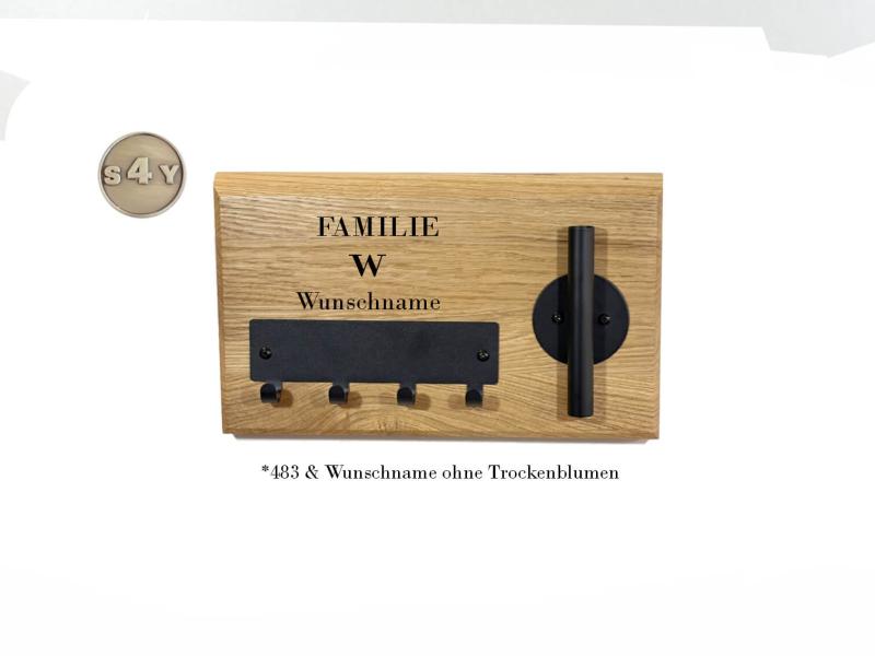 Schlüsselbrett Familie Name