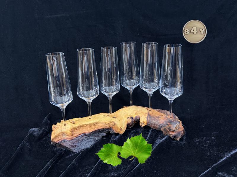 Sektglas ohne Fuß zum Einstecken in Sand oder Halterungen