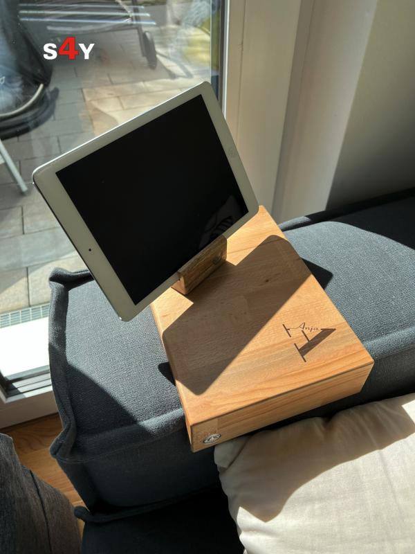 SOFAABLAGE “Kaffee-Coffee” BUCHE MASSIV-HOLZ, Personalisierung