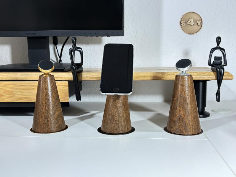 iPhone Halterung Mooreiche 360°